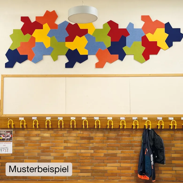 Schallabsorber Silentstar "EinStein" 4-farbig, 12 Stück