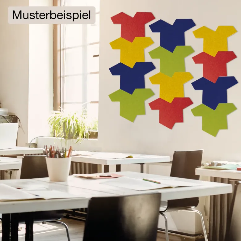 Schallabsorber Silentstar "EinStein" 4-farbig, 12 Stück