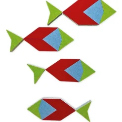 Schallabsorber Silentstar "4 Fische", 72x25 cm, 20-tlg.