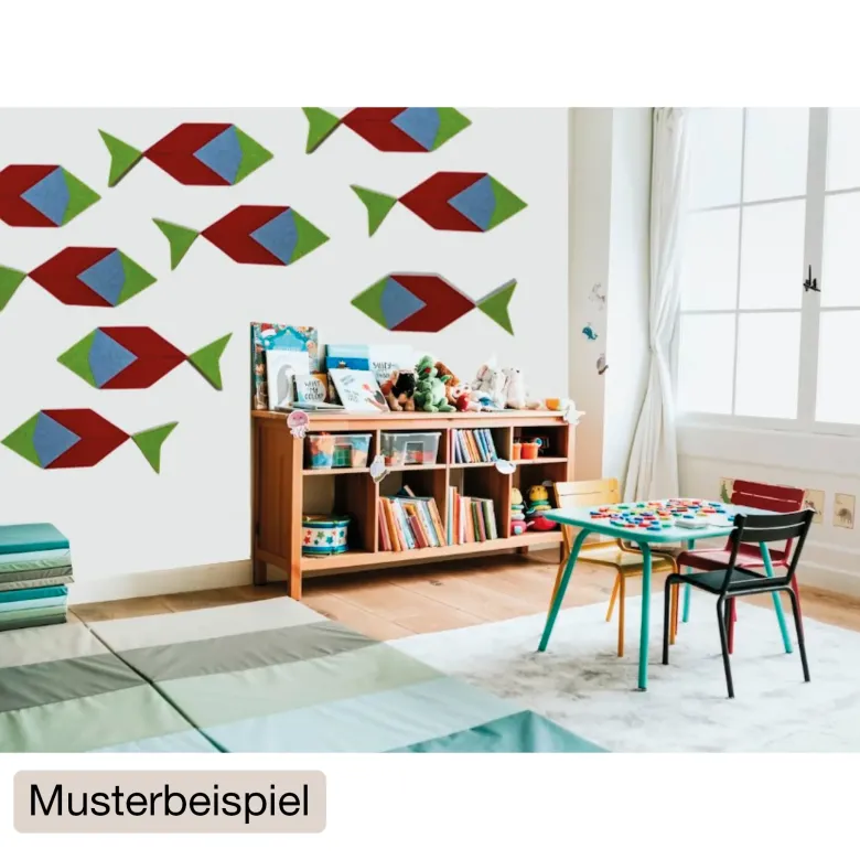 Schallabsorber Silentstar "4 Fische", 72x25 cm, 20-tlg.