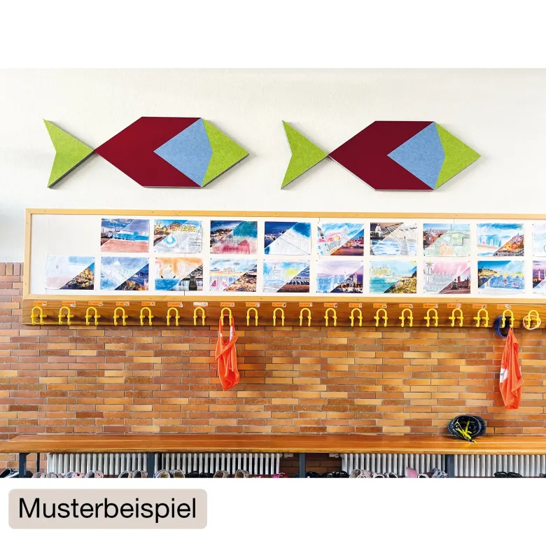 Schallabsorber Silentstar "4 Fische", 72x25 cm, 20-tlg.