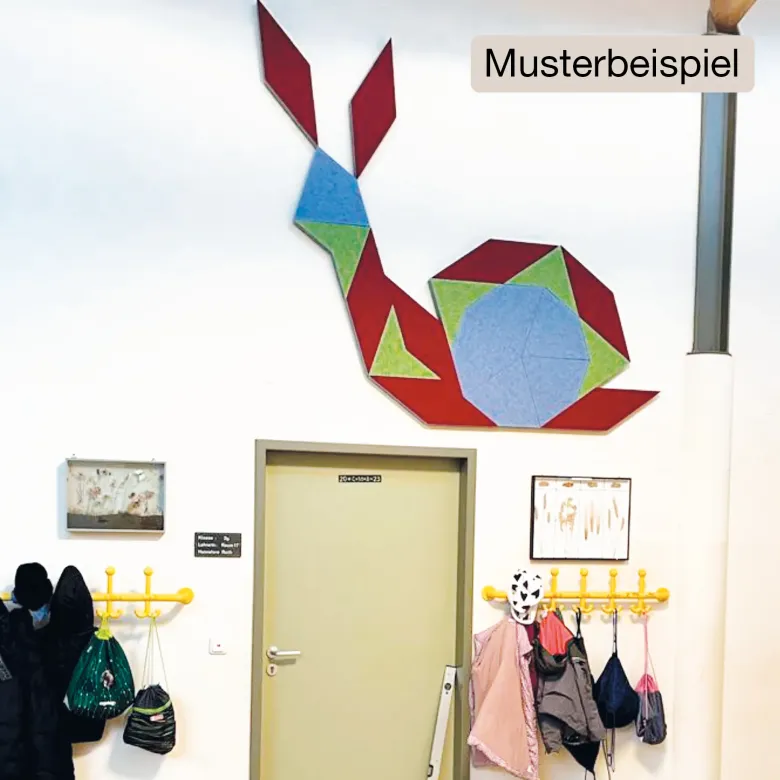 Schallabsorber Silentstar "Schnecke", 127x105 cm, 19-tlg.