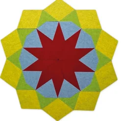 Schallabsorber Silentstar "Sonne", 123x129 cm, 40-tlg.