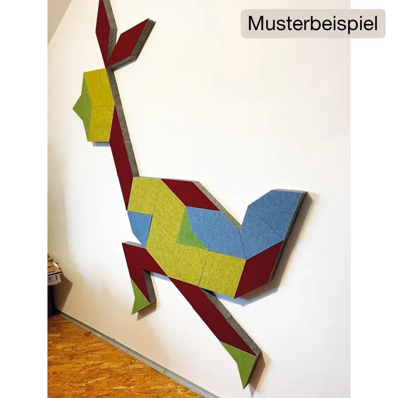 Schallabsorber Silentstar "Sonne", 123x129 cm, 40-tlg.