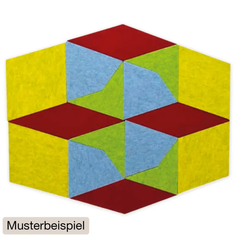 Schallabsorber Silentstar "4 Würfel", 83x85 cm, 16-tlg.