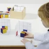 Schattenbauspiel "CubiColour", farbig, aus Holz, 32-tlg. in Holz-Box