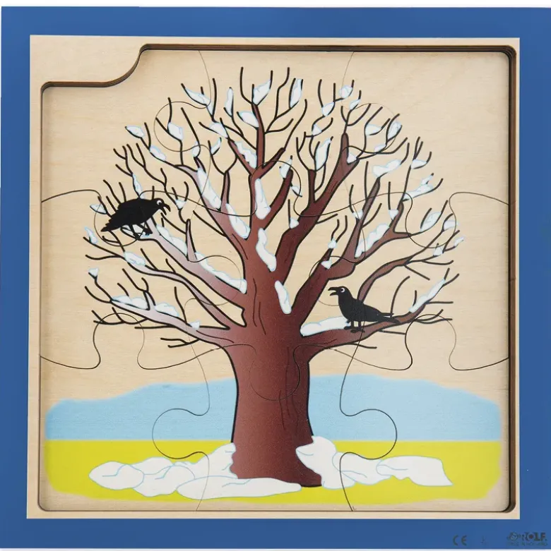 Schichten-Puzzle "Baum", 36-tlg.