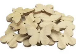 Schmetterlinge aus Holz, groß, 20 Stück