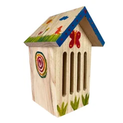 Schmetterlings-Haus zum Bemalen, aus Holz, mit Farbe