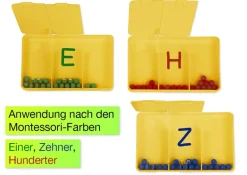 Schüttelbox 3-tlg., mit 20 Perlen