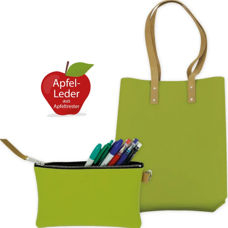 Schultertasche "Mali" aus Apfelleder