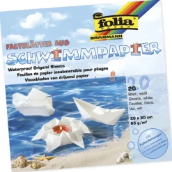 Schwimmpapier-Faltblätter 20x20 cm, 20 Blatt