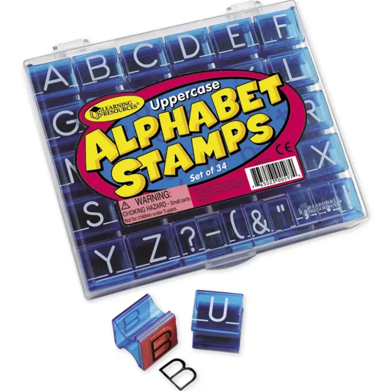 Set Alphabet-Stempel Großbuchstaben, 34-tlg.