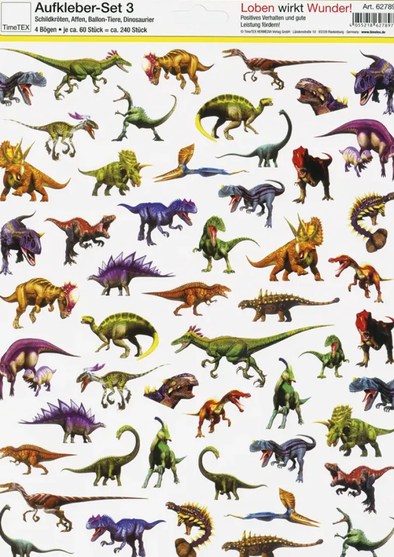 Set Belobigungs-Aufkleber Schildkröten & Co., ca. 240 Stück