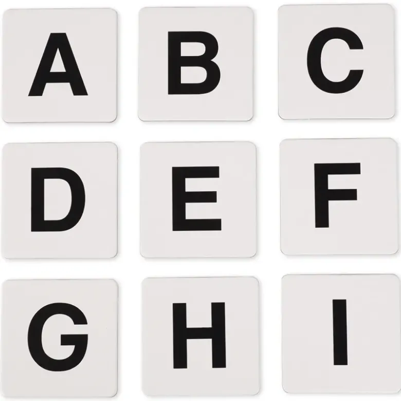 Set Buchstaben-Kärtchen "ABC", 216-tlg. im Koffer