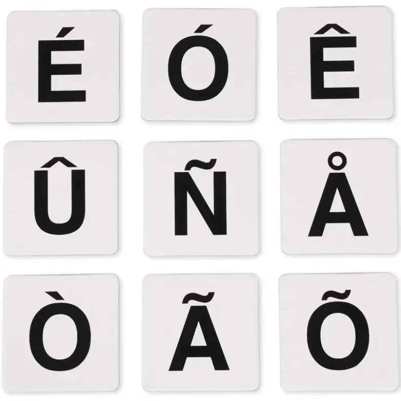 Set Buchstaben-Kärtchen "ABC", 216-tlg. im Koffer