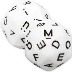 Set Buchstaben-Würfel 2-tlg., 32 mm ø