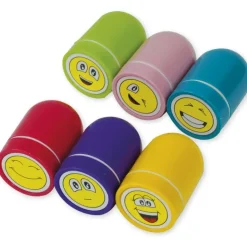 Set Dauer-Stempel „Lachende Gesichter“, 6-tlg.