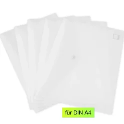 Set Dokumentenmappe A4, 7-tlg., transparent farblos