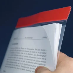 Set Einstecktaschen A4-Plus mit Farbstreifen, selbsthaftend, 5-tlg.