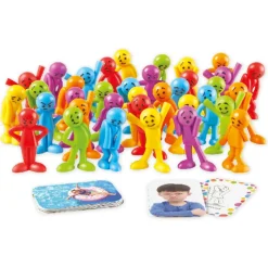 Set Emotions-Figuren farbig sortiert, 54-tlg., in Box