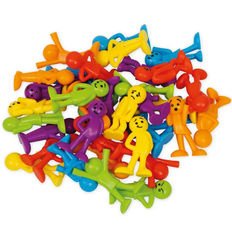 Set Emotions-Figuren farbig sortiert, 54-tlg., in Box
