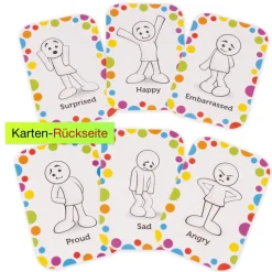 Set Emotions-Figuren farbig sortiert, 54-tlg., in Box