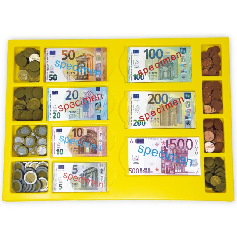 Set Euro-Rechengeld in Kassette, 290-tlg.