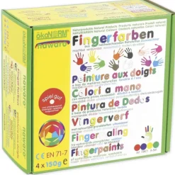 Set Fingerfarben nawaro, 4-tlg.