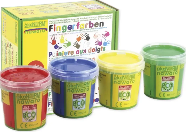 Set Fingerfarben nawaro, 4-tlg.