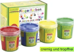 Set Fingerfarben nawaro, 4-tlg.