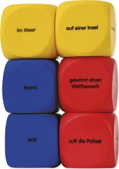 Set Flüster-Würfel 6-tlg. Deutsch