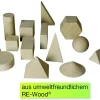Set Geometrie-Körper massiv, naturfarben, 14-tlg. im Karton
