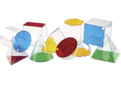 Set Geometrie-Körper transparent XXL, 10-tlg.