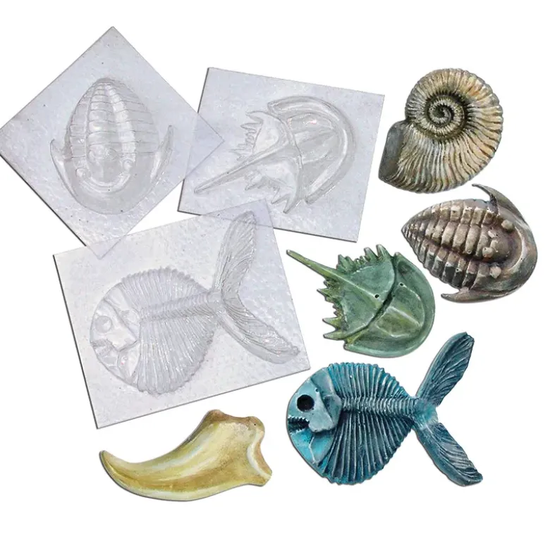 Set Gießformen "Fossilien", 5 Stück