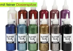 Set Glitzerkleber, 12-tlg.