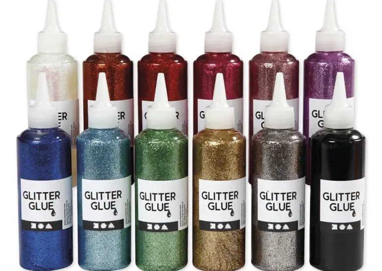 Set Glitzerkleber, 12-tlg.