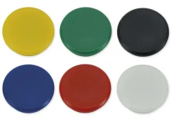 Set Haft-Magnete farbsortiert, 24 mm ø, 50-tlg.