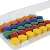 Set Haft-Magnete 21 mm ø in Box, 72-tlg.