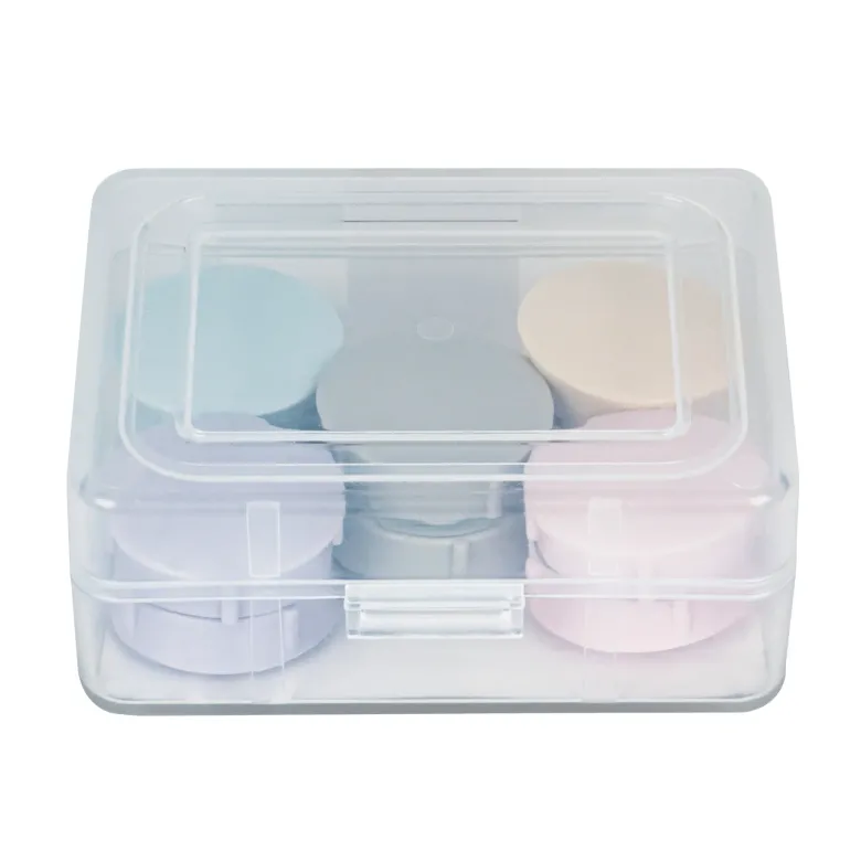 Set Haft-Magnete 27 mm ø in Box, 10-tlg., pastelfarben