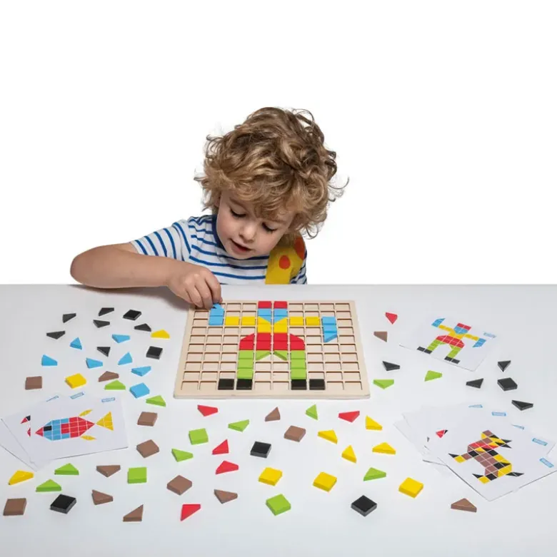 Set Holz-Mosaik, 117-tlg.
