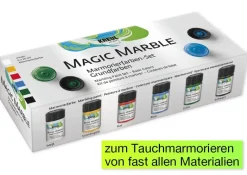 Set KREUL Magic Marble Marmorier-Farben à 20 ml, 6-tlg.