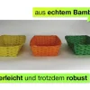 Set Material-Körbchen aus Bambus, farbig, 3-tlg.