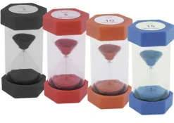 Set Mega-Sanduhren 16cm hoch, 7 cm ø, 4-tlg.