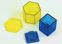 Set Mini-Geometrie-Körper transparent, 40-tlg.