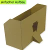 Set Natura-Karteikasten aus Pappe A5, nach vorne abfallend, planliegend, 5 Stück