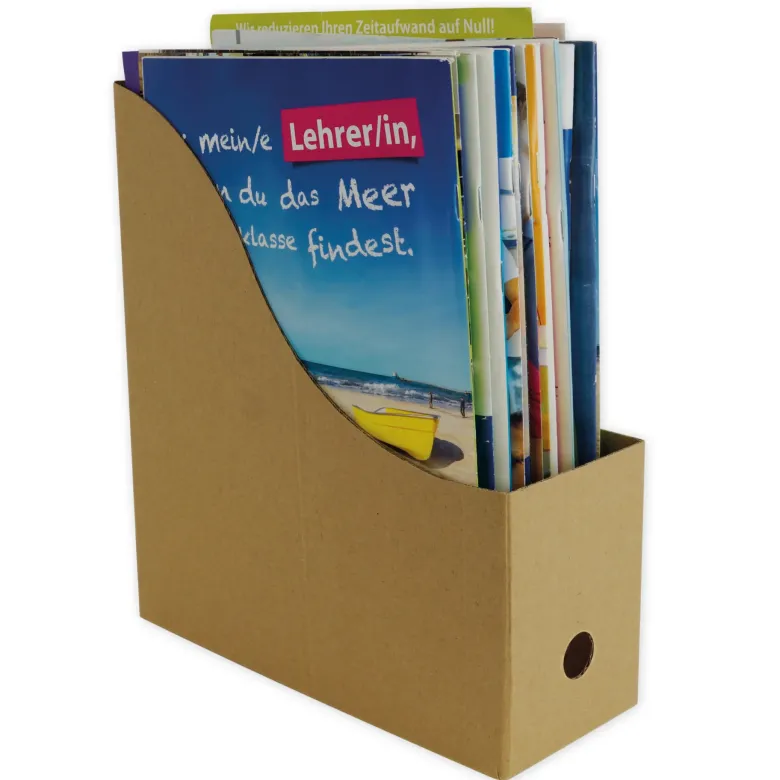 Set Natura-Stehsammler A4 aus Pappe, 5 Stück