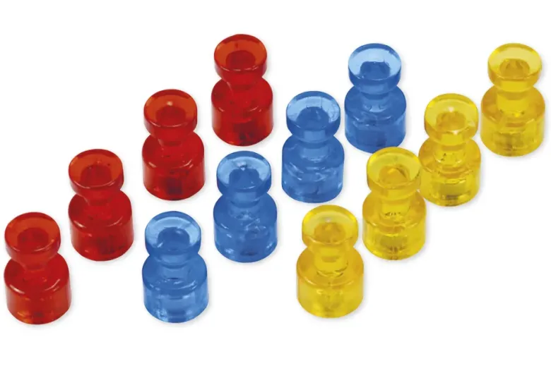 Set Neodym-Magnete mit Griff, 11 mm ø, 12 Stück
