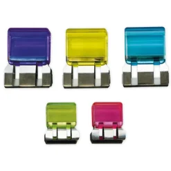 Set Papierstapel-Klammern, 5-tlg., transparent