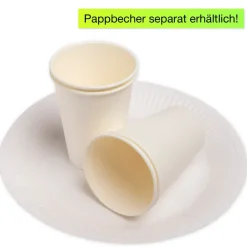 Set Pappteller weiß, 23 cm ø, 50 Stück